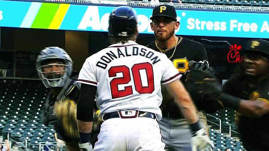 Braves-Pirates: Benches clear after Joe Musgrove hits Josh Donaldson