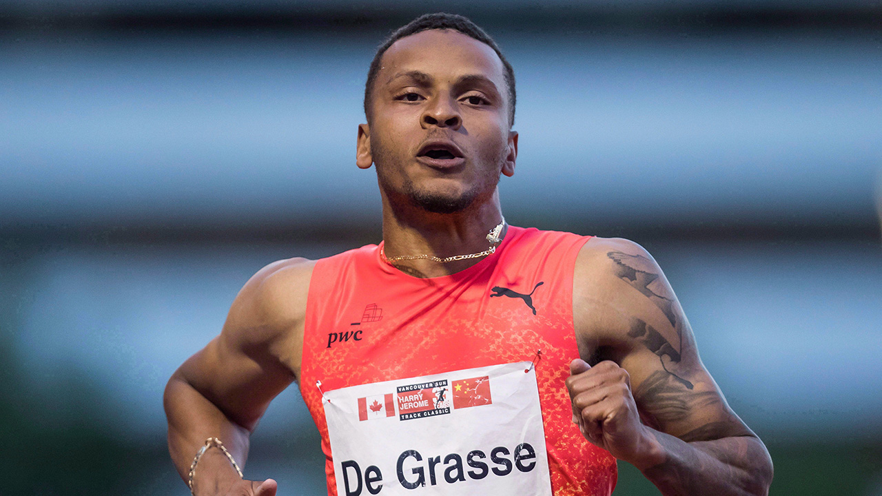 Canada's Andre De Grasse opens the season with a fast 9.99 in Florida