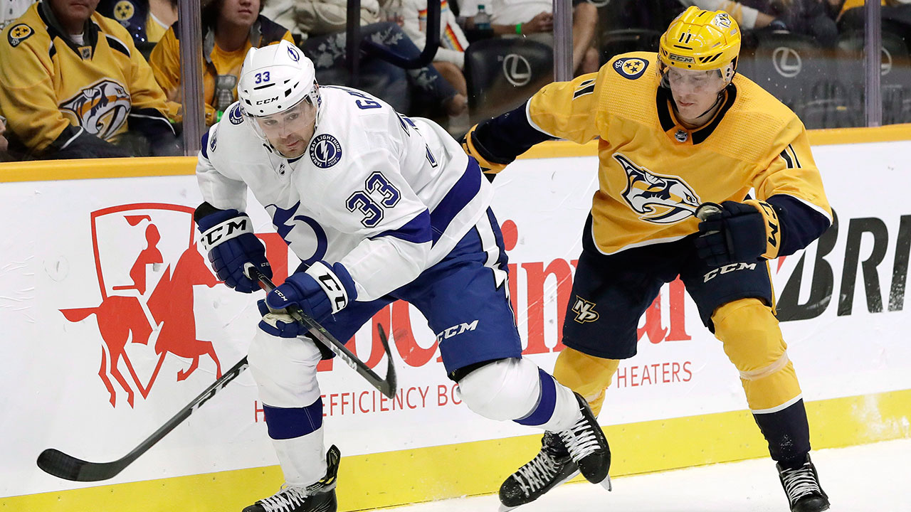 NHL-Lightning-Gaunce-skates-against-Predators