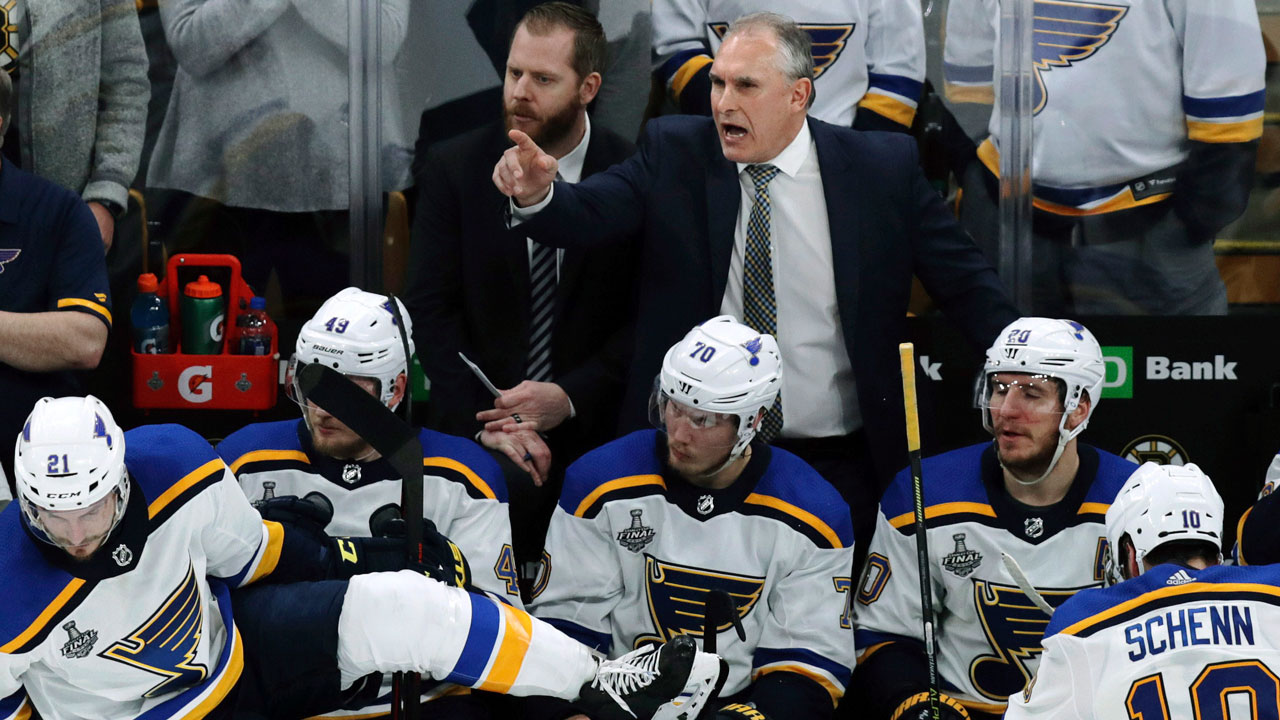 Blues' Berube on series officiating: 'It's so one-