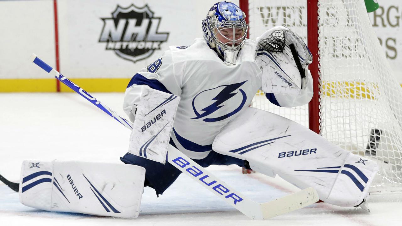 Lightning lean on Vasilevskiy to send Devils packing