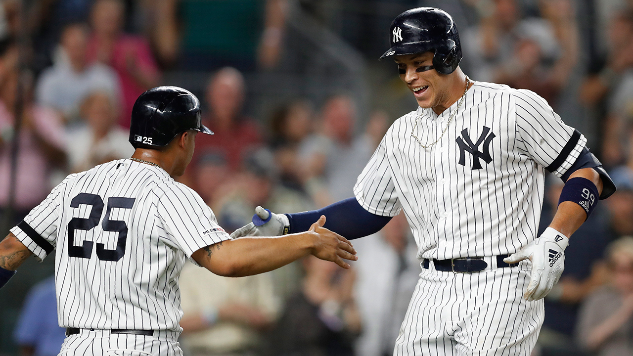 Aaron Judge homers, benches clear as Yankees beat Rays