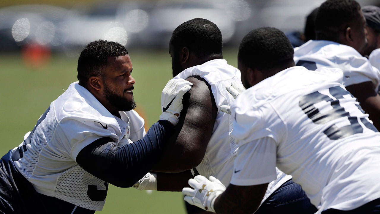 Aaron Donald Addresses The Media After The Rams' First Open Training Camp  Practice 