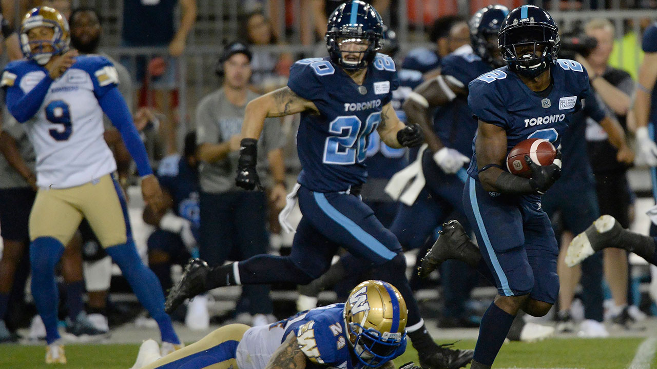 Argonauts Rally For Comeback Win Over Blue Bombers, End Six-game Slide