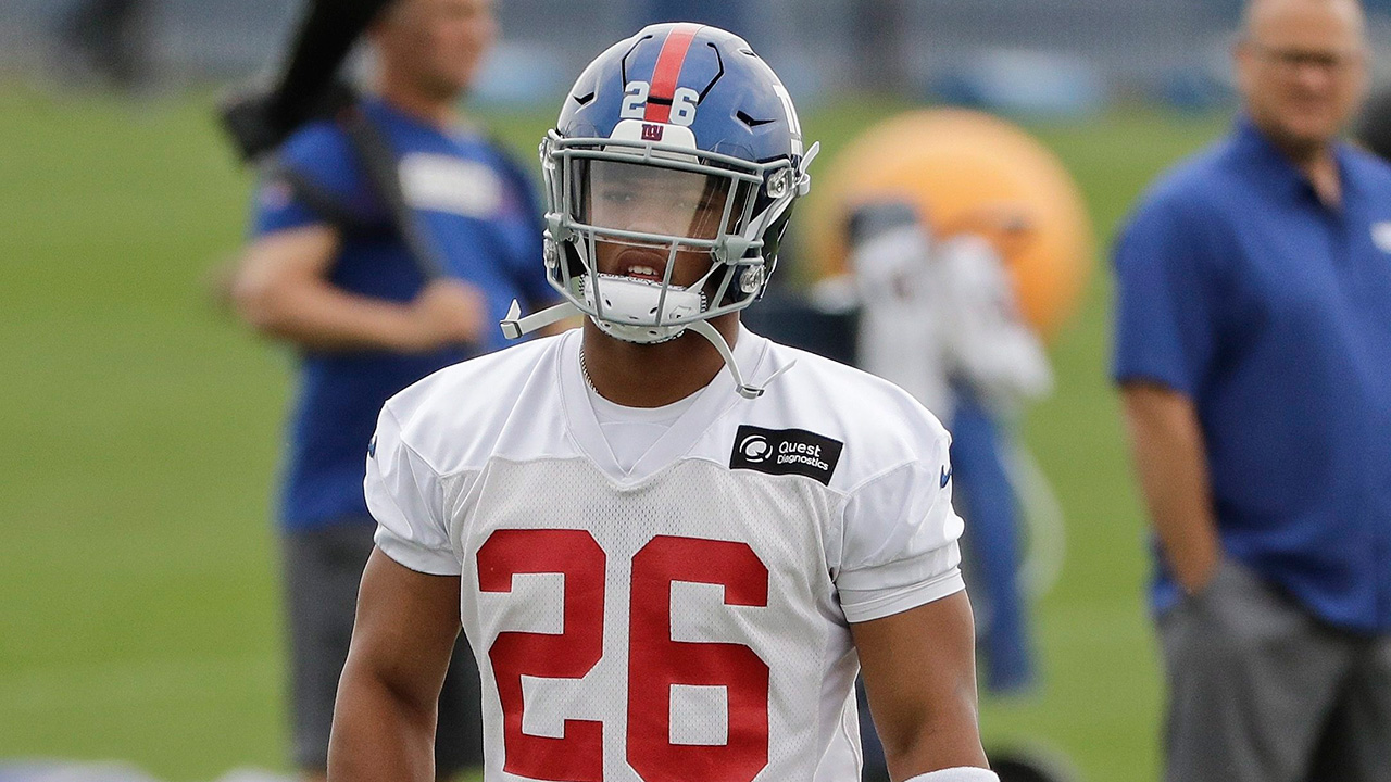 Giants' Saquon Barkley, Evan Engram, Sterling Shepard and Wayne