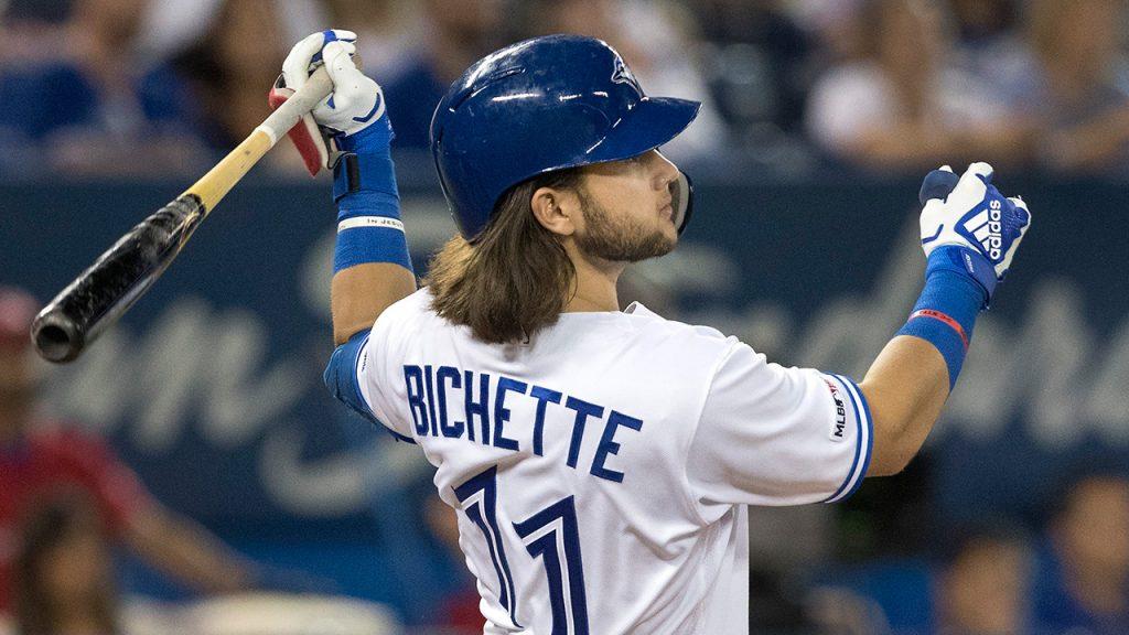 Bo Bichette, son of former Rockies star Dante Bichette, excited