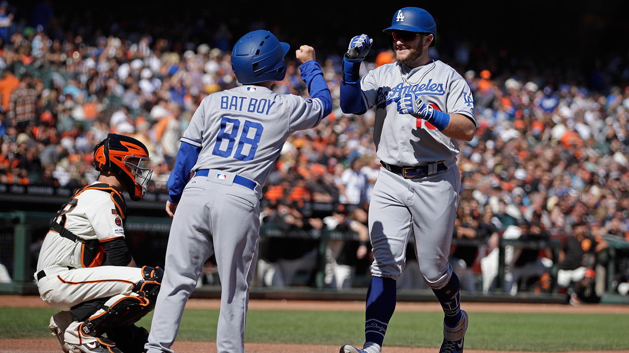 Dodgers tie franchise win mark with 105, Ryu beats Giants 2-0