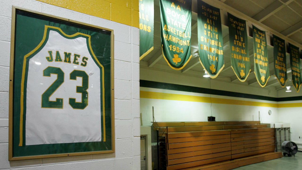 saint vincent saint mary lebron jersey