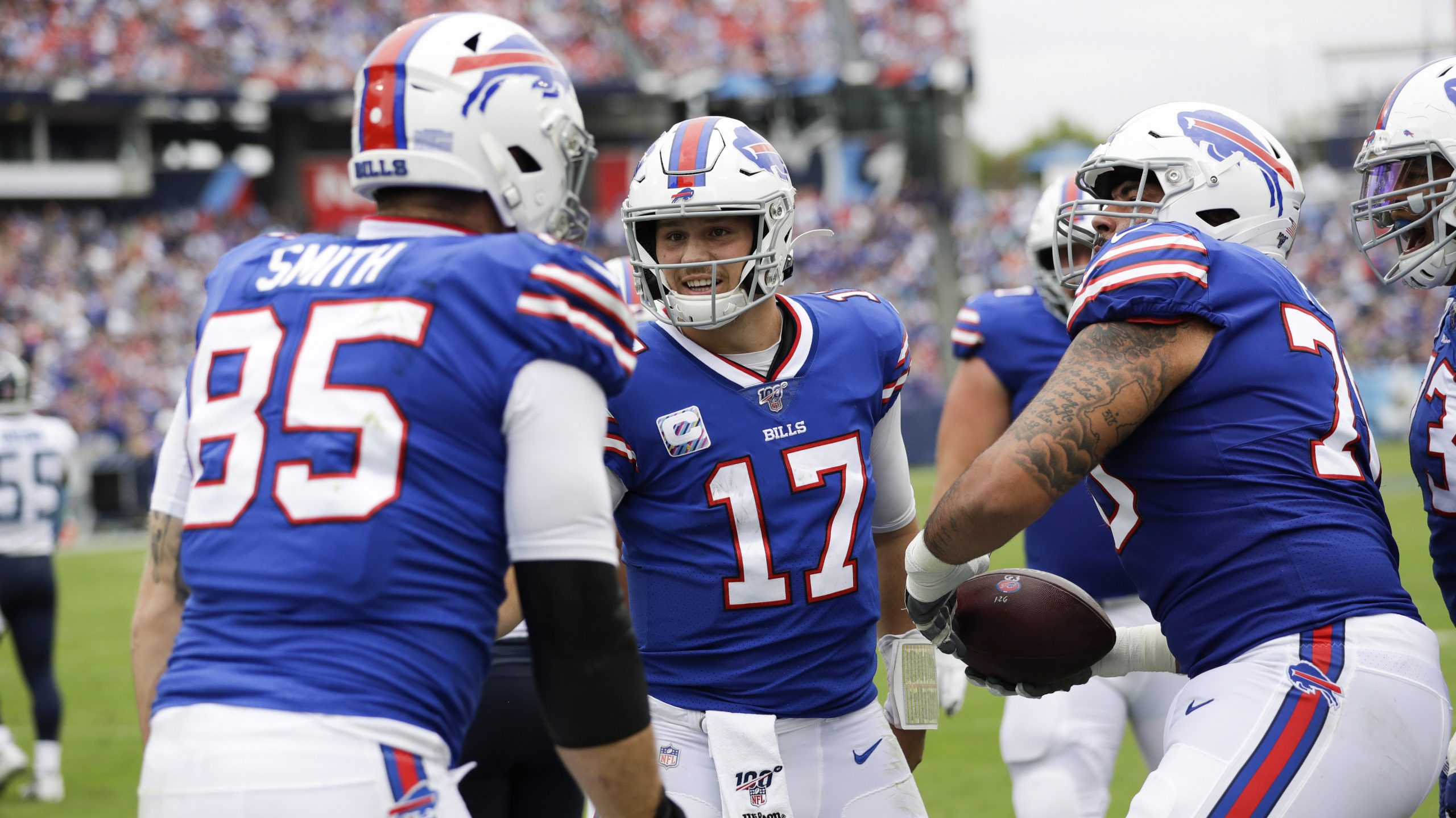 Tennessee Titans 7-41 Buffalo Bills: Josh Allen throws four touchdown  passes in blowout Monday night win, NFL News