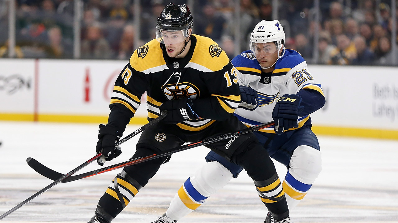 Bruins blank Blues in first meeting since Stanley 