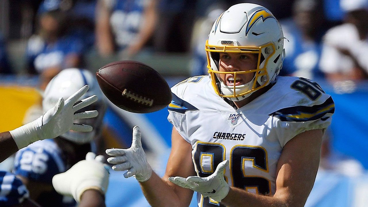 Chargers list tight end Hunter Henry as questionable vs. Patriots