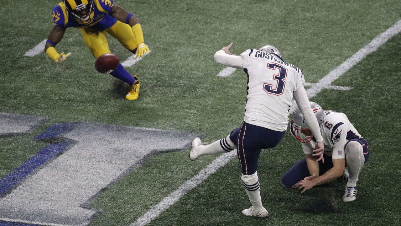 Stephen Gostkowski New England Patriots 2019 Super Bowl 53 