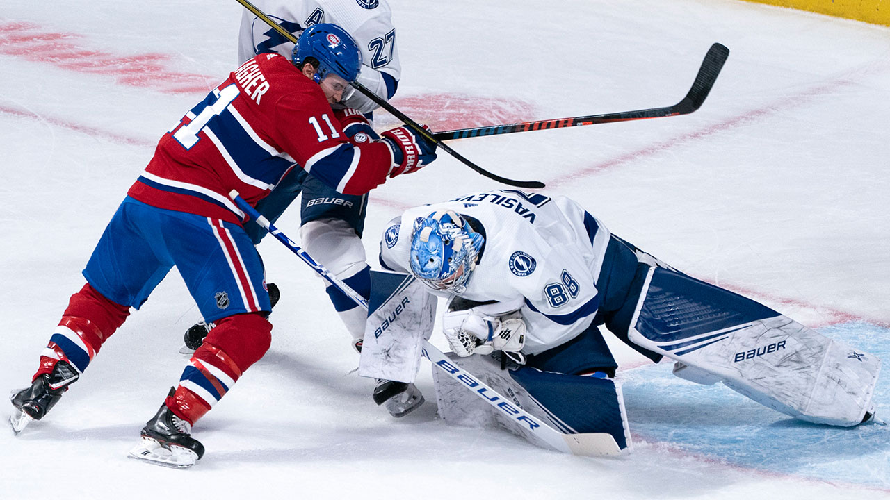 Canadiens' electric offence struck down by Vasilev