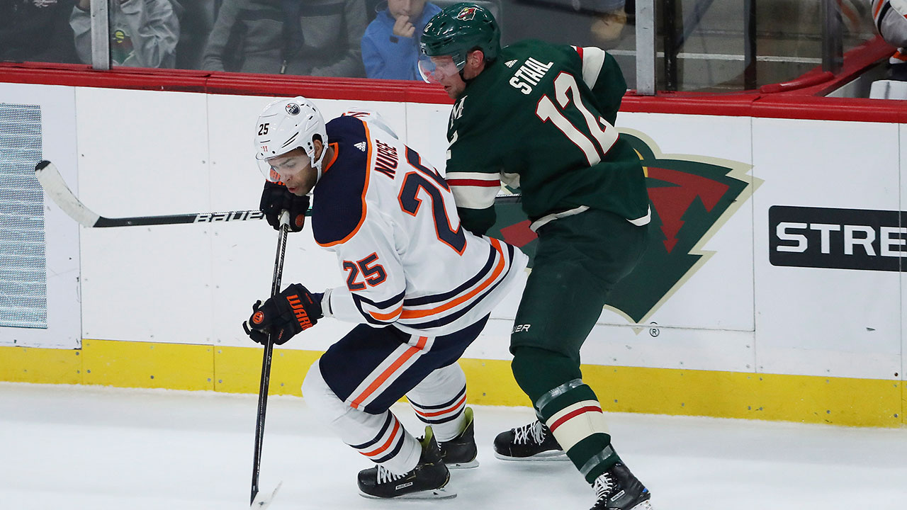 Staal scores twice, Dubnyk hurt in Wild's win over