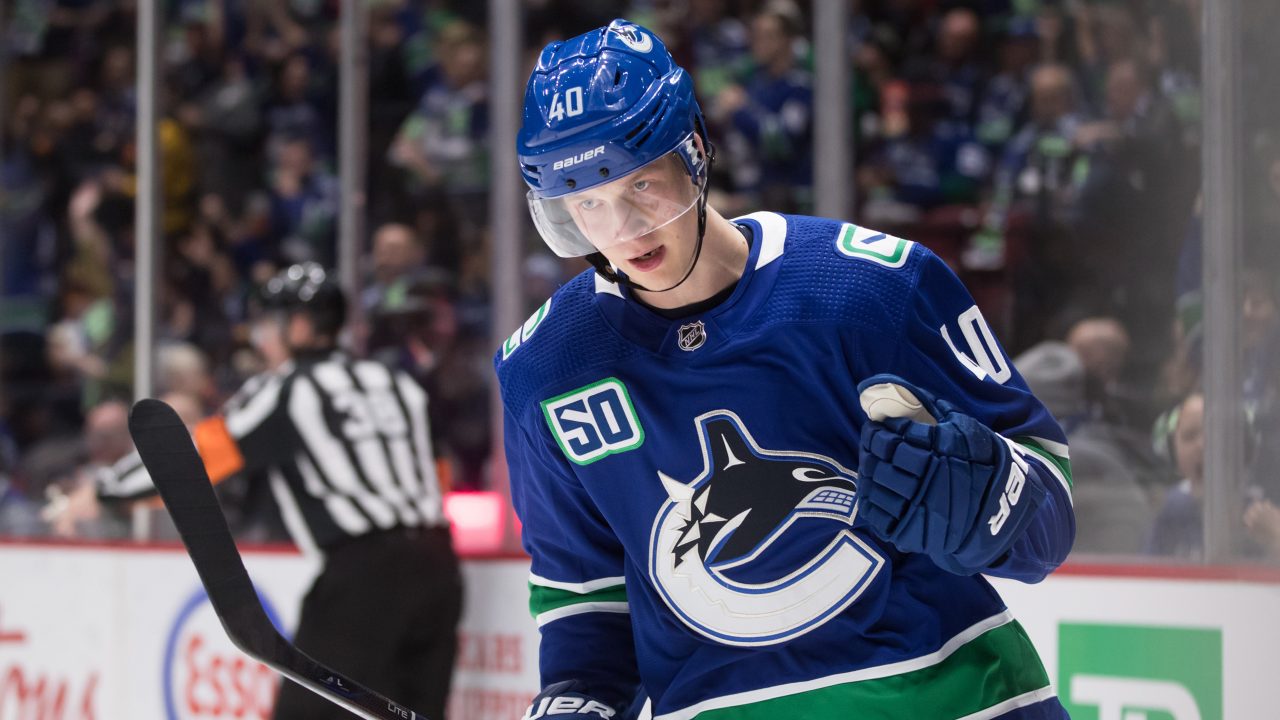 An announcement has been made involving Elias Pettersson