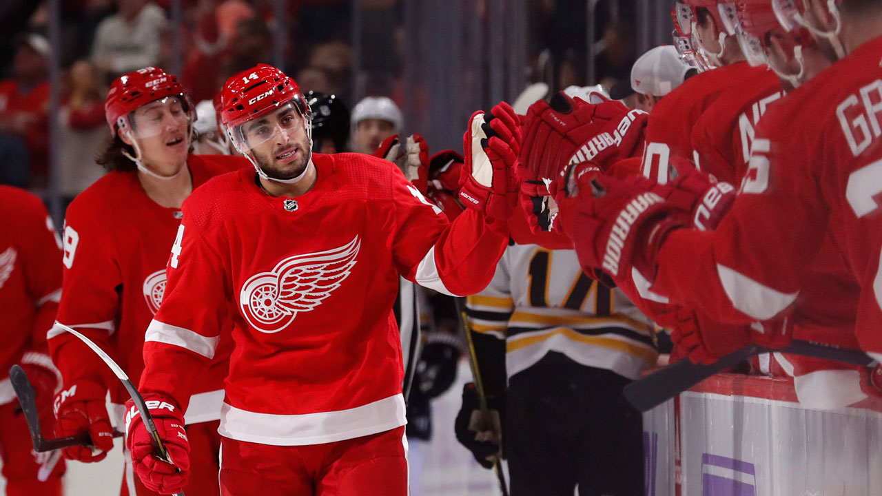 Fabbri scores twice in first game, Red Wings beat 