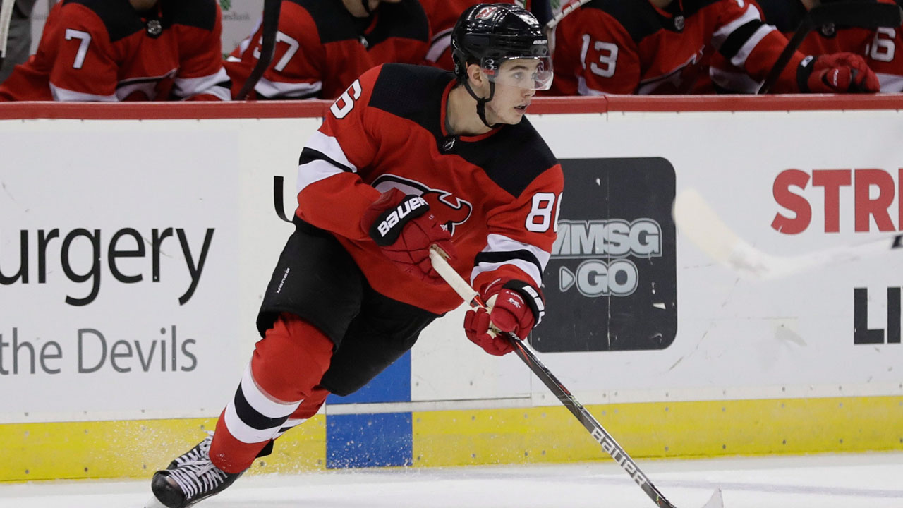Devils' Jack Hughes day-to-day with upper-body injury - Sportsnet.ca