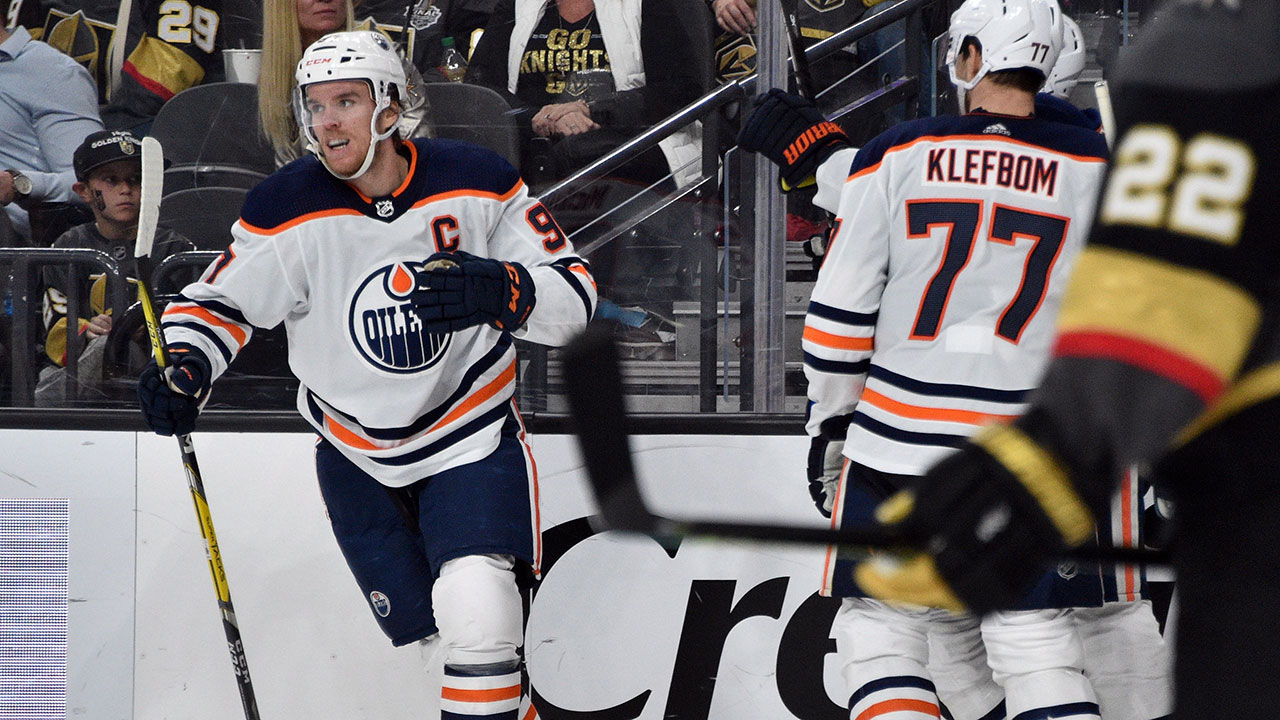 McDavid scores twice to lead Oilers past Golden Kn