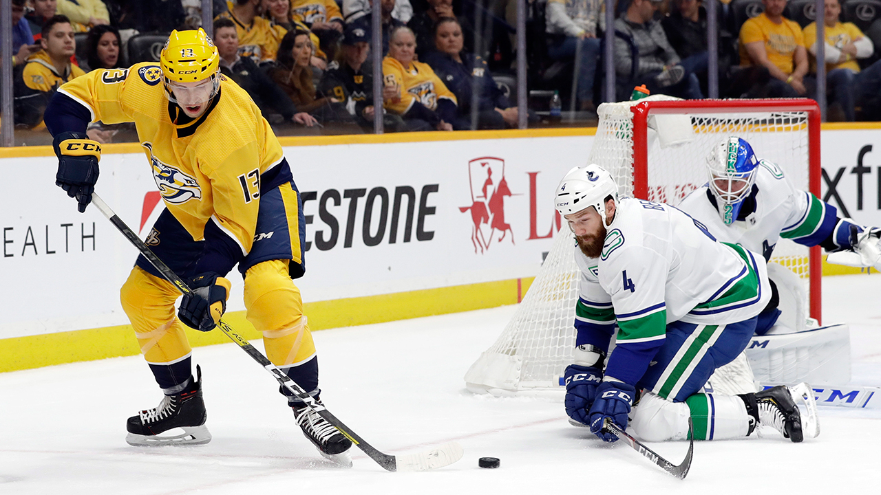 Five and a shorty give the 'Nucks a much needed win in Smashville