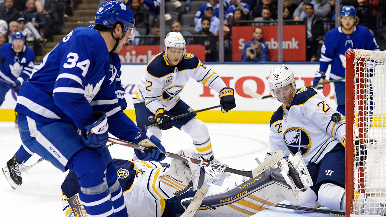 Auston Matthews Scores Twice As Maple Leafs Hold Off Sabres