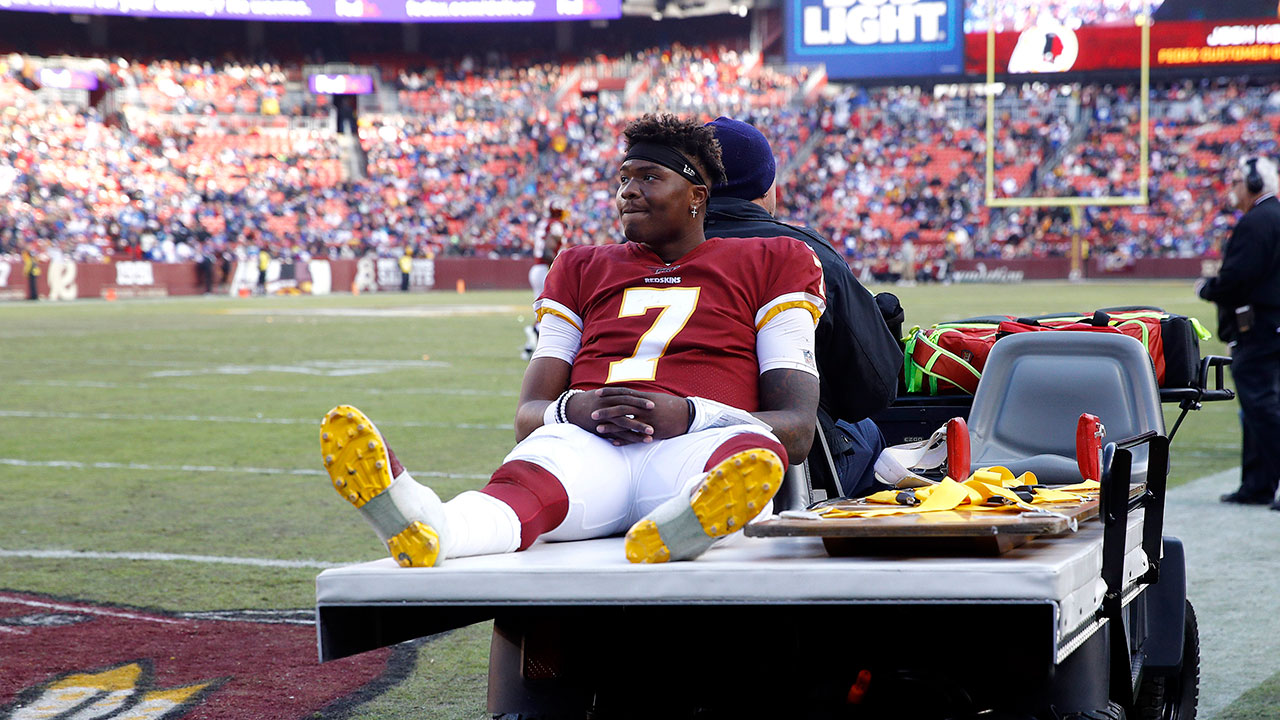 Dwayne Haskins, Washington Redskins quarterback, missed the last