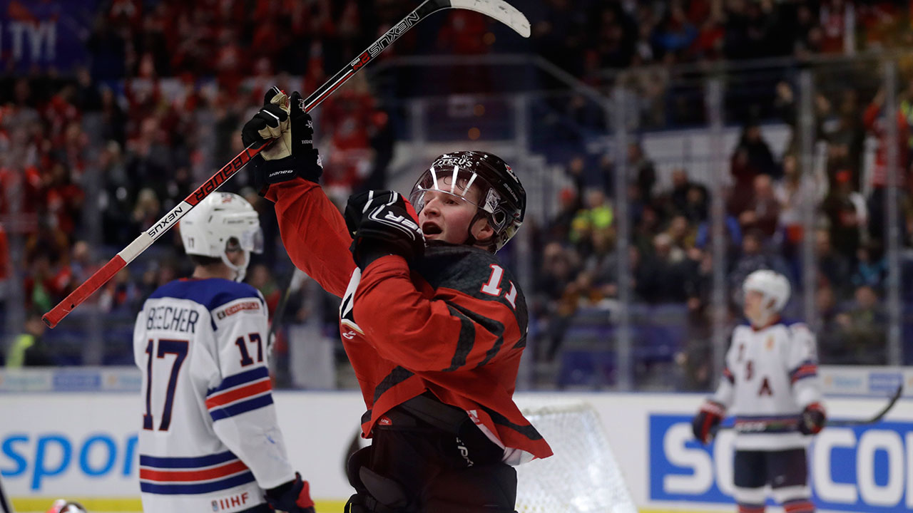 Canada roars back to beat the U.S. at world junior