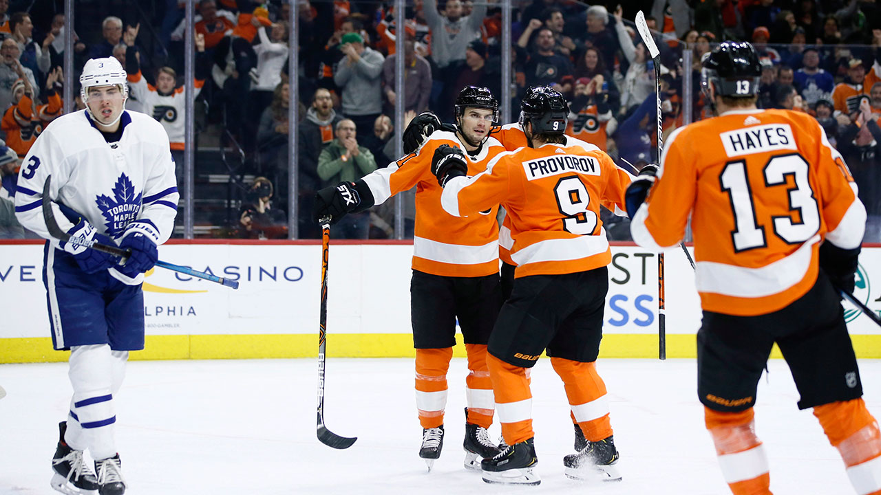 Claude Giroux, Flyers beat Maple Leafs for fifth-s