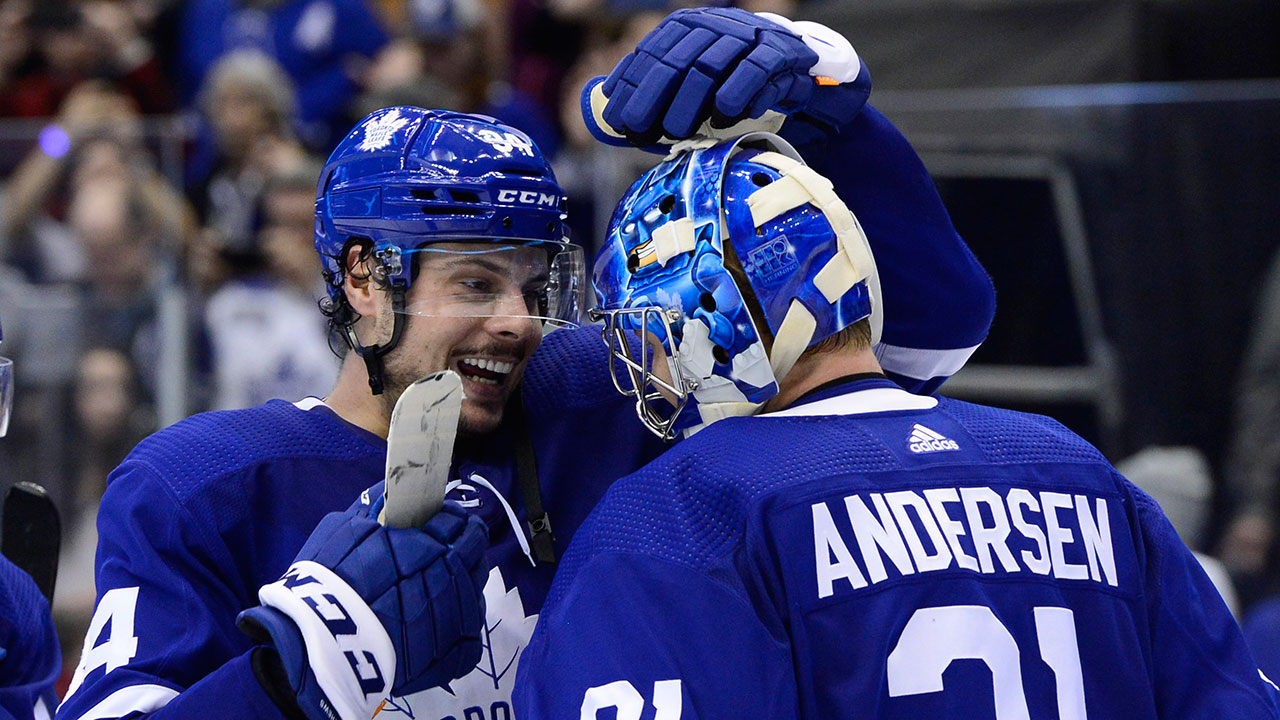 Frederik Andersen earns shutout as Maple Leafs bla