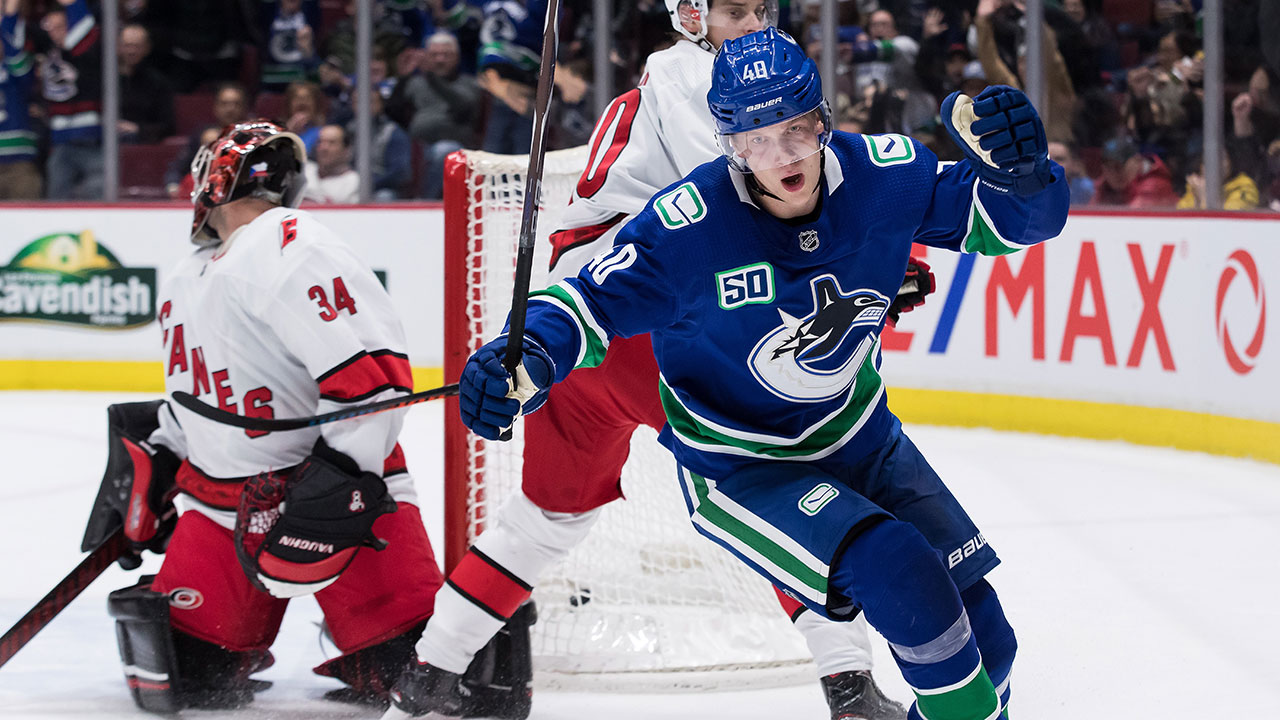 Pettersson, Markstrom lead Canucks to victory over