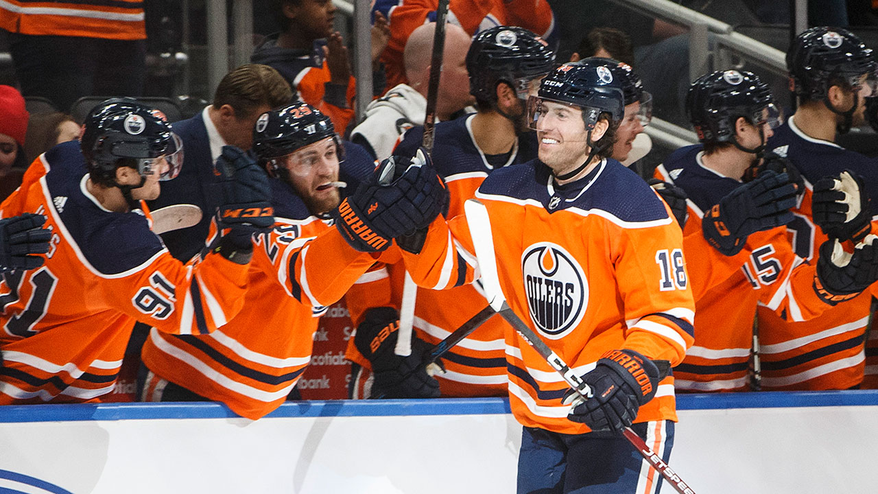 Neal Scores Hat Trick As Oilers Hang On For Win Over Rangers