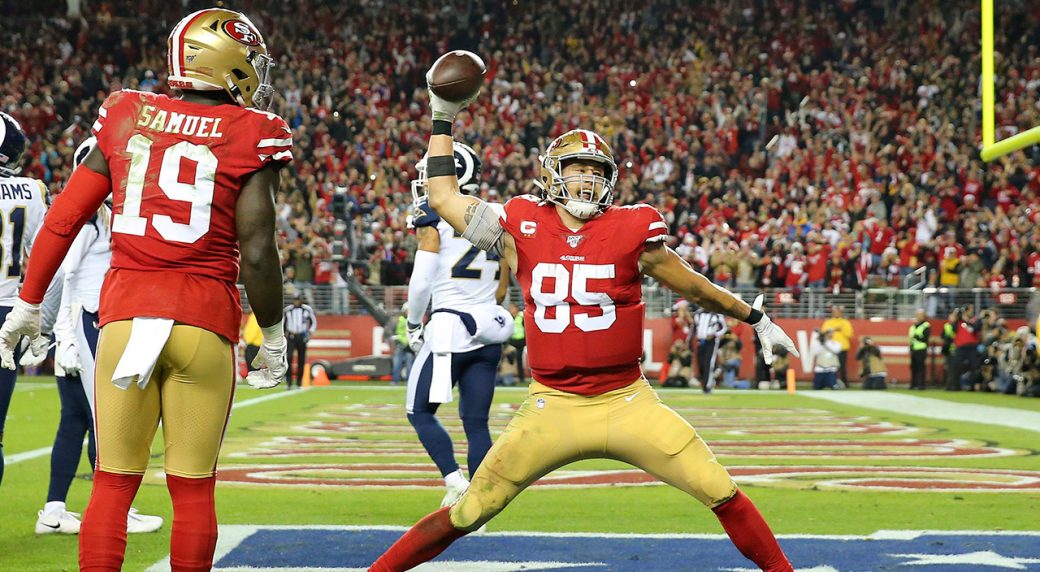 Report: 49ers' George Kittle to miss eight weeks with broken foot