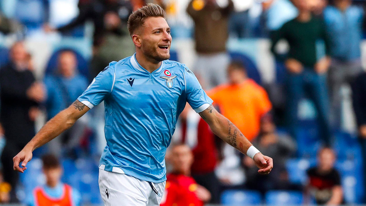 Immobile nets two as Lazio snatches win at 10 man Brescia