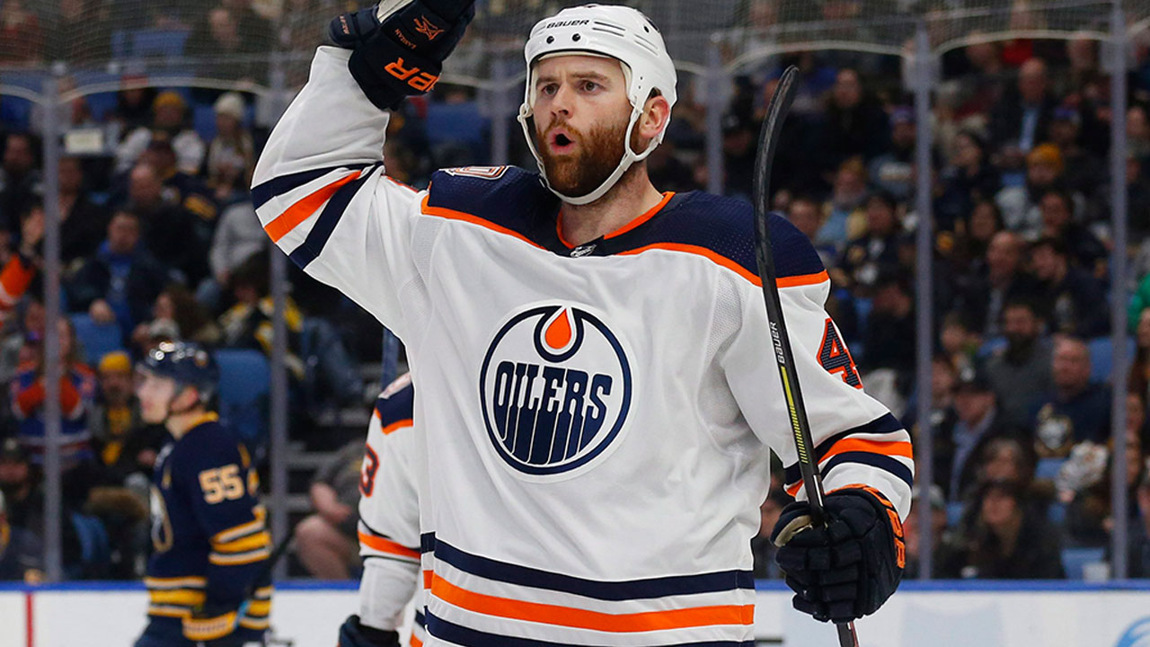 Oilers winger Zack Kassian leaves game vs. Red Wings with lower