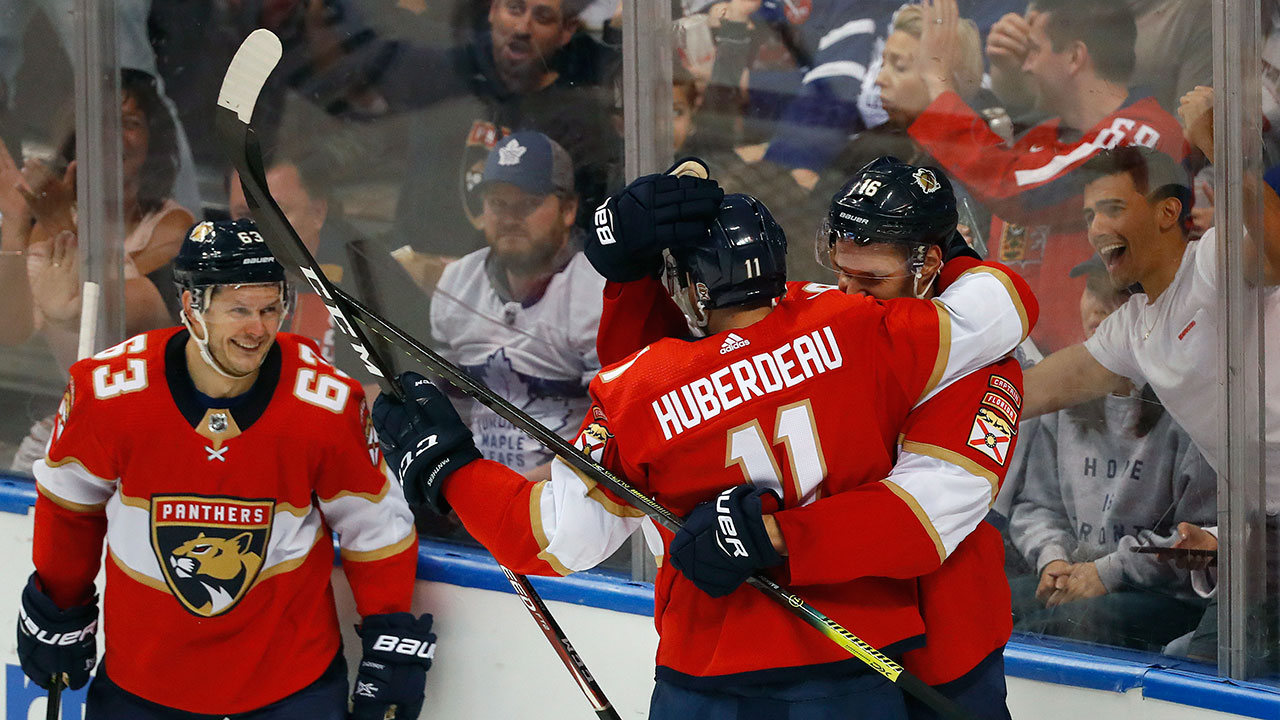 Panthers' blow out the Leafs, and see a new career points leader in Huberdeau