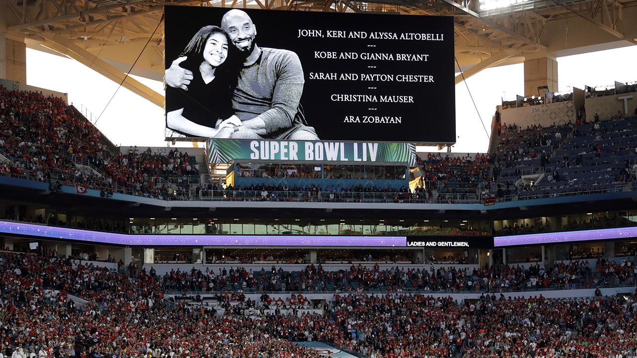 Kobe Bryant honoured during Super Bowl LIV pre-game