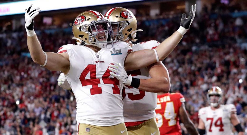 San Francisco 49ers fullback Kyle Juszczyk (44) during an NFL