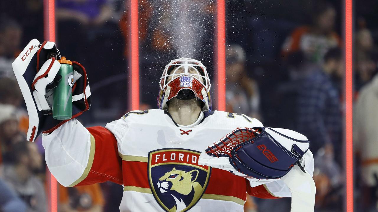 Panthers' Bobrovsky posts 32-save shutout to put Hurricanes on brink of  elimination