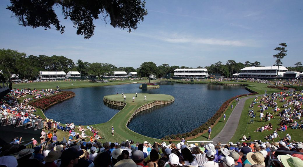 TPC Sawgrass' island 17th is always entertaining, even if it gets messy ...