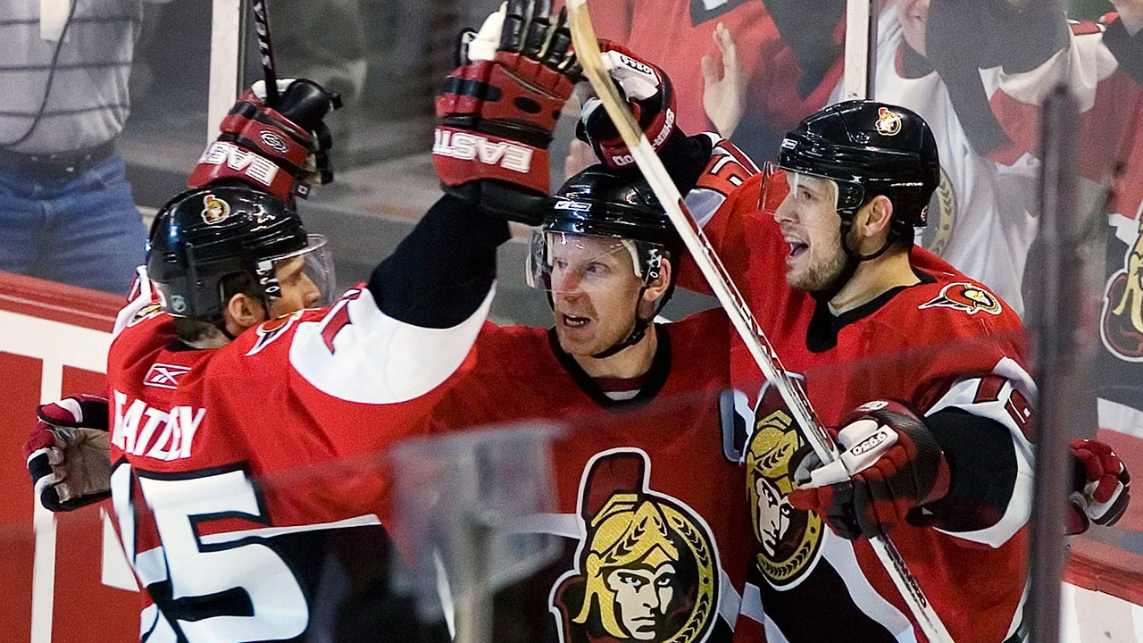 2006-07 Jason Spezza Game Worn Ottawa Senators Stanley Cup Playoffs, Lot  #41171