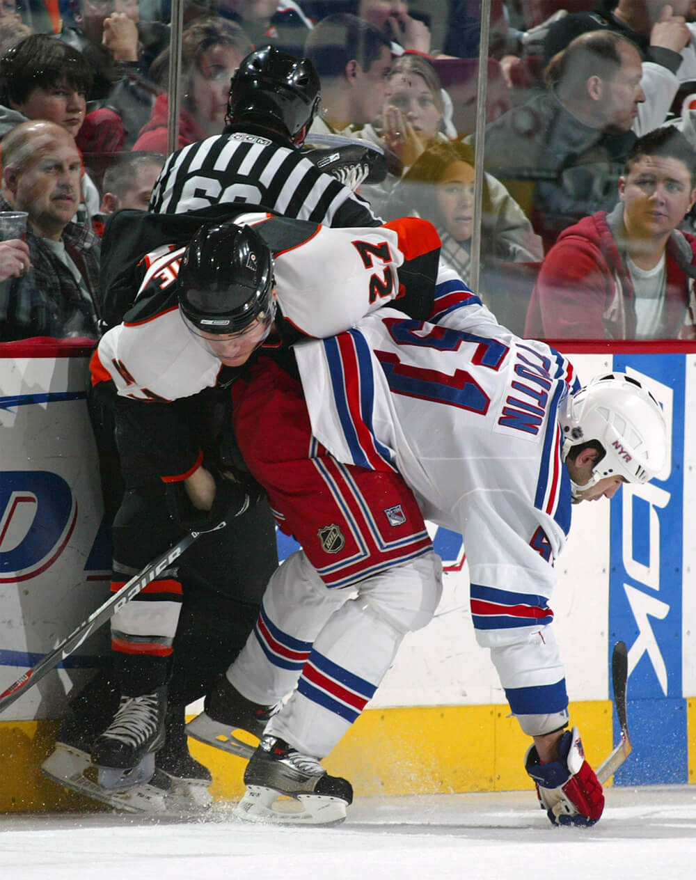 John Carlson's ear had to be reattached after he took a slap shot