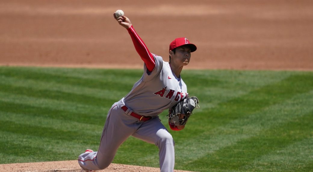 Angels' Ohtani doesn't record out in return to mound vs. Athletics