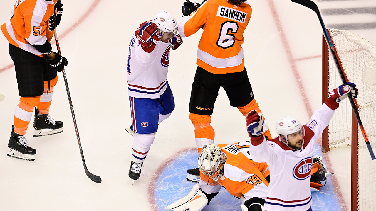 Canadiens dominate Flyers in Game 2 without coach 