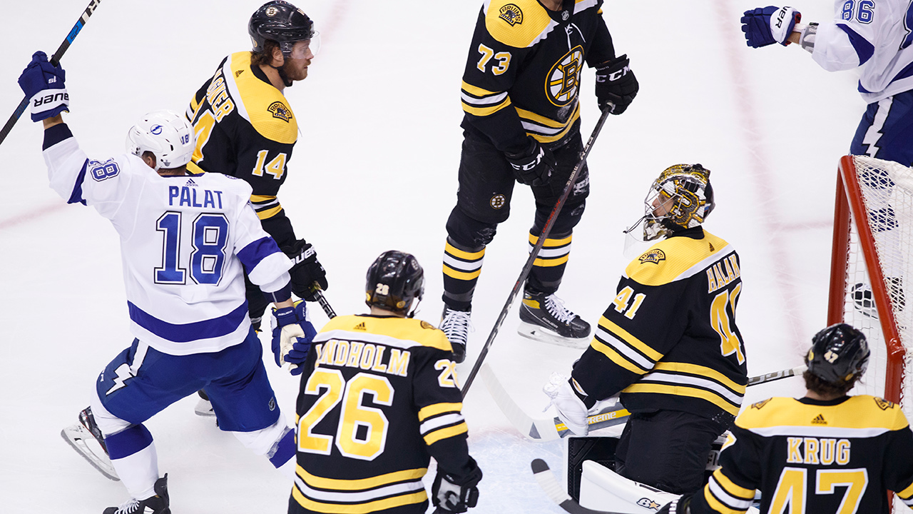 Palat scores twice, Lightning beat Bruins to lead 