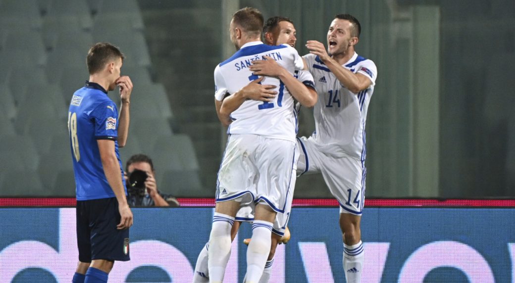 Italy's Winning Streak Ends At 11 After Draw With Bosnia