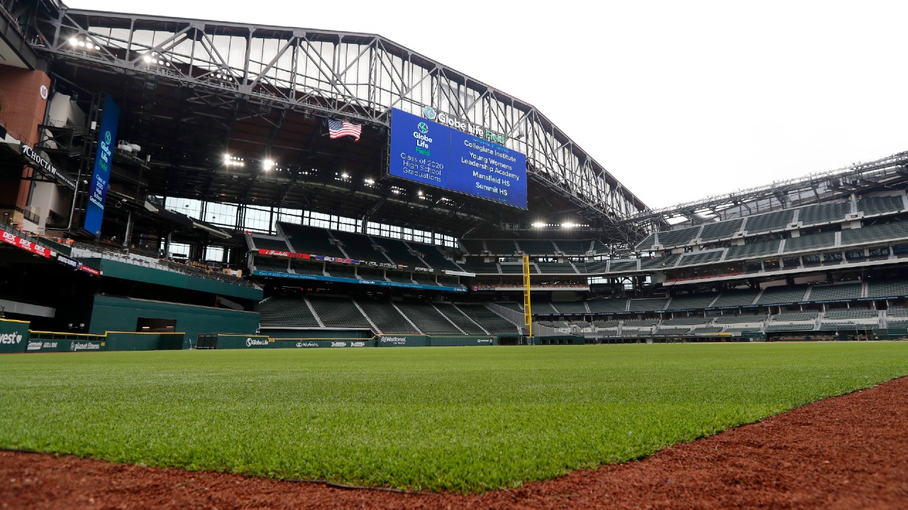World Series to be played at Rangers new ballpark in Arlington, the first  time at one site since 1944