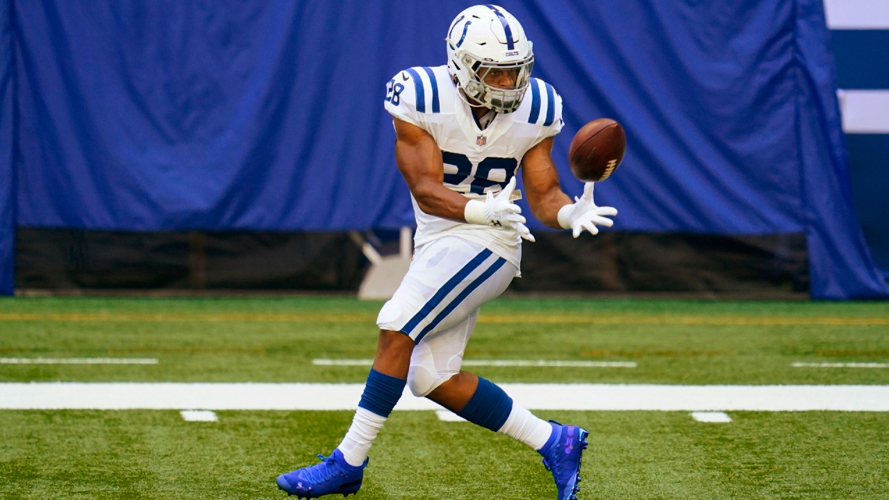 Colts' Frank Reich says he would draft RB Nyheim Hines in fantasy football  this year 