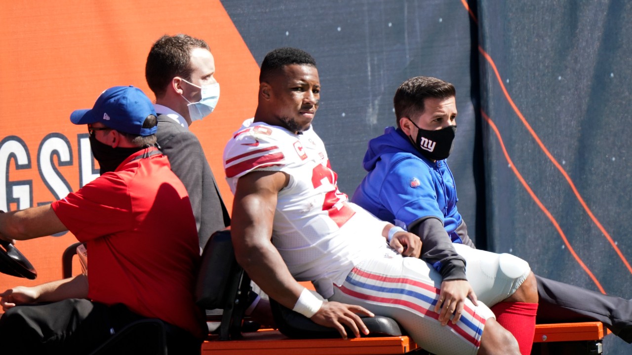 New York Giants star RB Saquon Barkley has torn ACL, done for