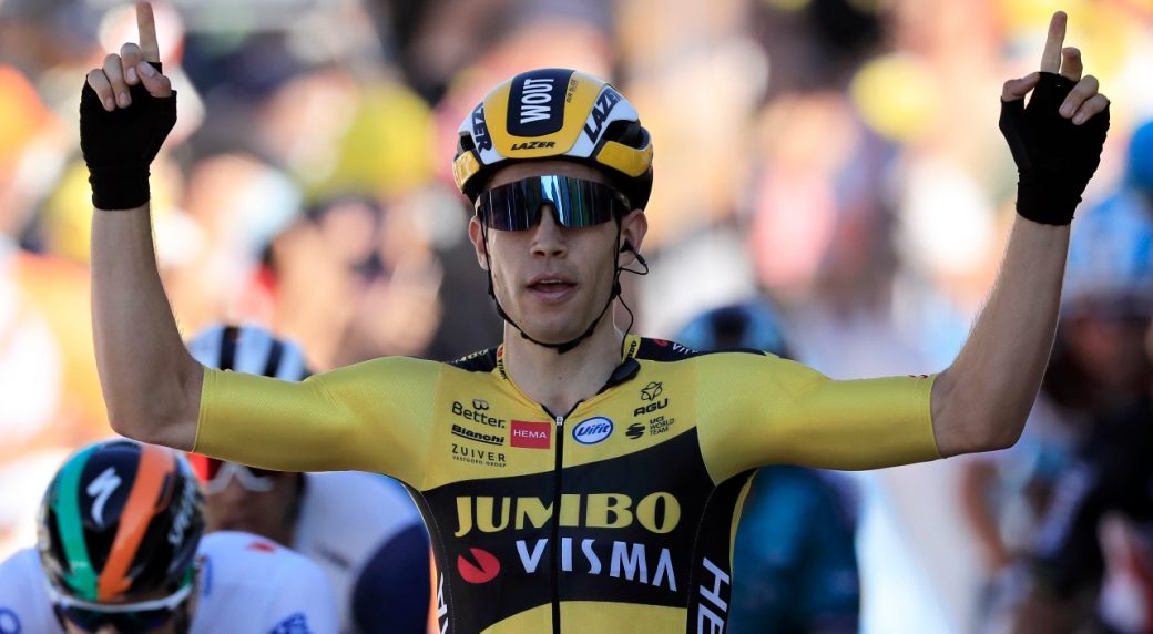 Wout Van Aert Wins 5th Stage Alaphilippe Stripped Of Yellow Jersey Sportsnet Ca