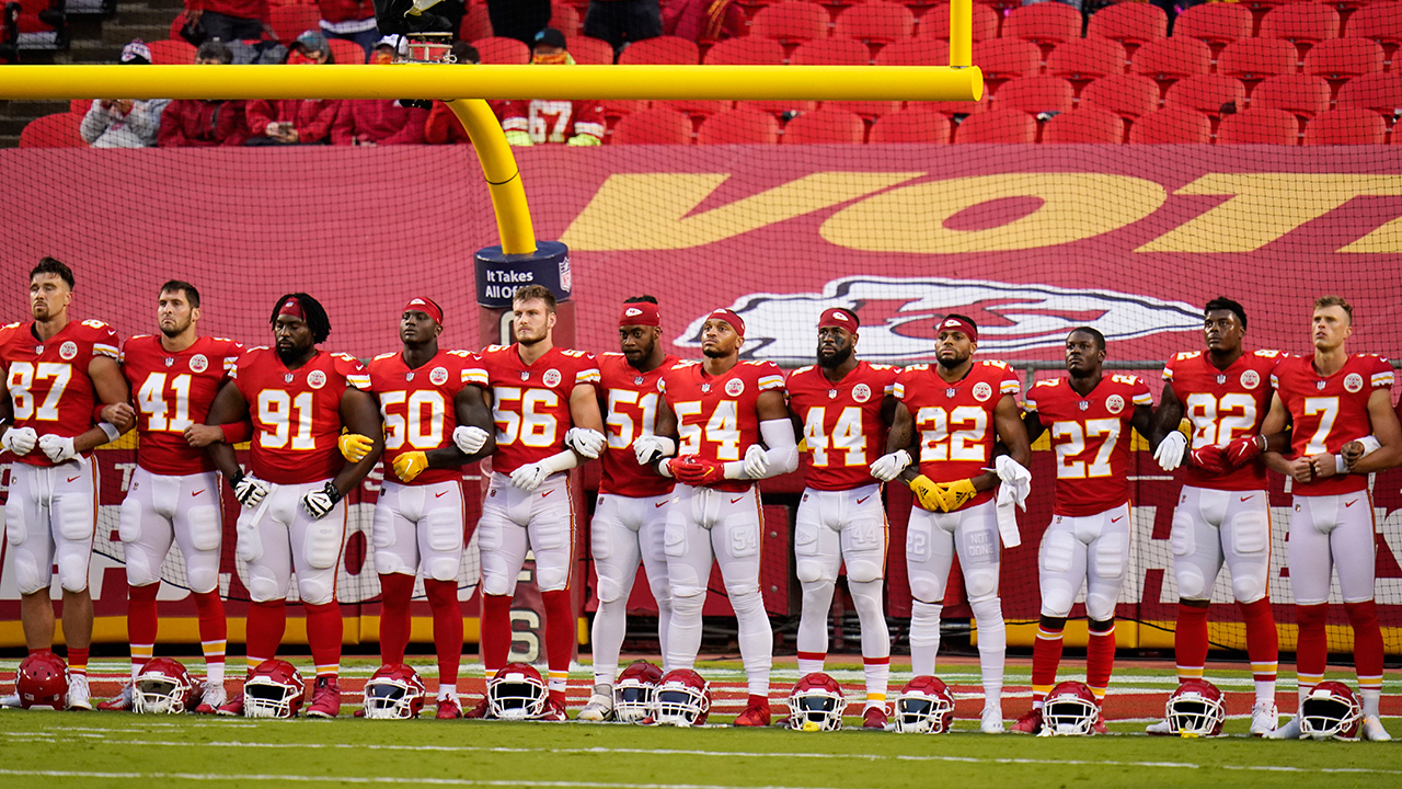 Jaguars protest racial injustice with helmet stickers at Titans game