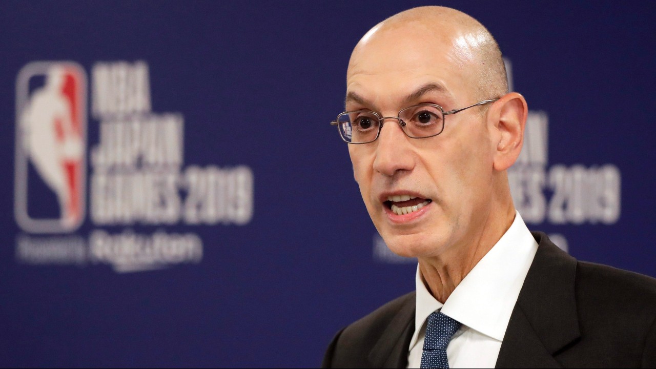 NBA Commissioner Adam Silver speaks at a news conference before an NBA preseason basketball game. (Jae C. Hong, File, AP)